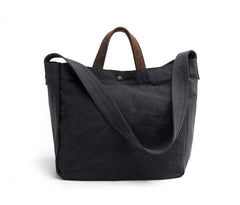 Cute Canvas Mens Womens White Handbag Tote Bag Shoulder Bag Tote Purse For Men - imessengerbags