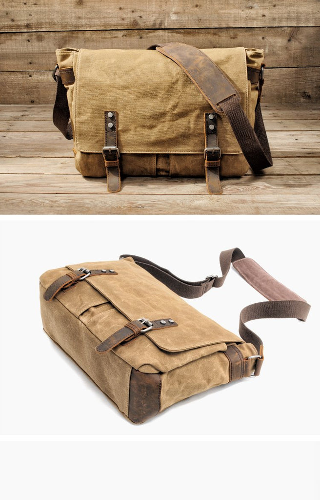 Waterproof canvas messenger bag outlet