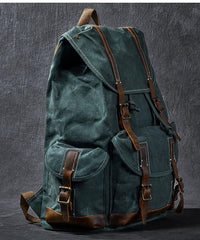Waxed Canvas Leather Mens Womens 16