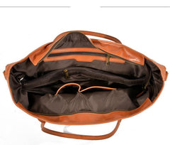 Cool Canvas Leather Mens Womens Casual Shopping Bag Tote Bag Shoulder Bag Tote Purse For Men - imessengerbags