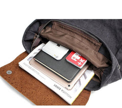 Cool Canvas Leather Mens Womens White Small College Computer Backpack Green Travel Backpack for Men - imessengerbags