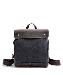Cool Canvas Leather Mens Womens White Small College Computer Backpack Green Travel Backpack for Men - imessengerbags
