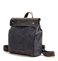 Cool Canvas Leather Mens Womens White Small College Computer Backpack Green Travel Backpack for Men - imessengerbags