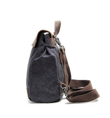 Cool Canvas Leather Mens Womens White Small College Computer Backpack Green Travel Backpack for Men - imessengerbags