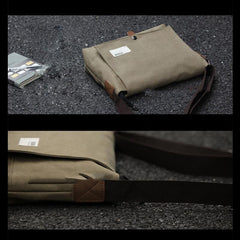 Cool Canvas Mens Student Shoulder Bag Side Bag Messenger Bag for Men - imessengerbags