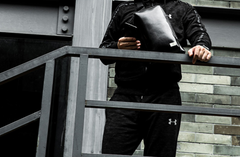 Cool Leather Men's Black Sling Bag One Shoulder Backpack Chest Bag For Men - imessengerbags
