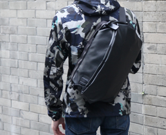 Cool OXFORD CLOTH PVC PU Men's Casual Sling Bag One Shoulder Backpack For Men - imessengerbags