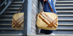 Cool Canvas PU Men's Casual Travel Shoulder Bag Travel Handbag Small Weekender Bag For Men - imessengerbags