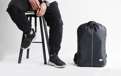Cool PVC Water Repellent Fabric Men's Black Travel Backpack Large 15.6'' Backpack Laptop Backpack For Men - imessengerbags