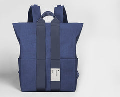 Cool Polyester Fibre Men's Fashion Large Blue Backpack Travel Handbag For Men - imessengerbags