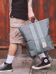 Cool Polyester Fibre Men's Fashion Large Blue Backpack Travel Handbag For Men - imessengerbags