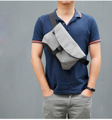 Cool Oxford Cloth PVC Men's Sling Bag Chest Bag One Shoulder Backpack For Men - imessengerbags