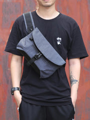Cool Oxford Cloth PVC Men's Sling Bag Chest Bag One Shoulder Backpack For Men - imessengerbags