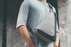 Cool OXFORD CLOTH PVC Men's Sling Bag Triangular One Shoulder Backpack Chest Bag For Men - imessengerbags