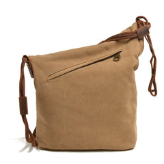 Cute Canvas Womens Mens Pink Side Bag Shoulder Bag Blue Messenger Bag For Men - imessengerbags