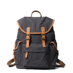 Cute Canvas Womens Mens Classic 14‘’ Green Computer Backpack White Women's School Backpack Travel Backpack for Men - imessengerbags