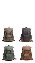 Cute Canvas Womens Mens Classic 14‘’ Green Computer Backpack White Women's School Backpack Travel Backpack for Men - imessengerbags