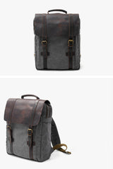 Vintage Canvas Mens Womens Large Pink College Backpack 14'' Green Travel Backpack Computer Backpack For Men - imessengerbags