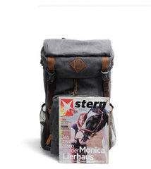 Cool Canvas Mens Retro Large 15‘’ Backpack Travel Backpack Hiking Backpack for Men - imessengerbags