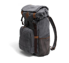 Cool Canvas Mens Retro Large 15‘’ Backpack Travel Backpack Hiking Backpack for Men - imessengerbags