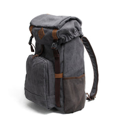 Cool Canvas Mens Retro Large 15‘’ Backpack Travel Backpack Hiking Backpack for Men - imessengerbags