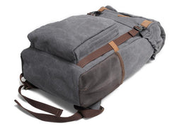 Cool Canvas Mens Retro Large 15‘’ Backpack Travel Backpack Hiking Backpack for Men - imessengerbags