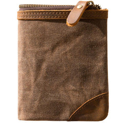 Cool Canvas Mens Small Wallets Bifold Vintage billfold Wallet for Men - imessengerbags