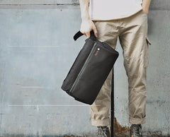 Fashion Oxford Cloth PVC Men's Black Sling Bag Chest Bag Blue One Shoulder Backpack For Men - imessengerbags