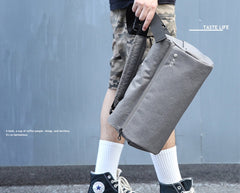 Fashion Oxford Cloth PVC Men's Black Sling Bag Chest Bag Blue One Shoulder Backpack For Men - imessengerbags
