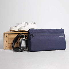 Fashion Oxford Cloth PVC Men's Black Sling Bag Chest Bag Blue One Shoulder Backpack For Men - imessengerbags