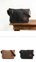 Cool Casual Canvas Womens Mens Side Bag 14'' Shoulder Bag Khaki Messenger Bag For Men - imessengerbags