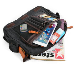 Cool Casual Canvas Mens 15.6'' Side Bag Shoulder Bag Large Messenger Bag For Men - imessengerbags