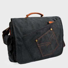 Cool Casual Canvas Mens 15.6'' Side Bag Shoulder Bag Large Messenger Bag For Men - imessengerbags