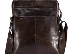 Cool Brown Leather Mens Tablet Messenger Bag Small Side Bag Mini Messenger Bag For Men - imessengerbags
