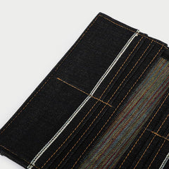 Cool Denim Mens Jean Long Wallet Bifold Slim Long Wallets For Men - imessengerbags