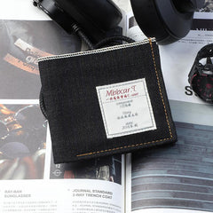 Cool Denim Mens Jean billfold Small Wallets Bifold Multi Small Wallets For Men - imessengerbags