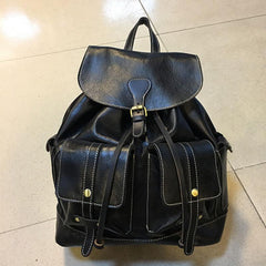 Cool Handmade Leather Mens Backpack Travel Backpacks Laptop Backpack for men - imessengerbags