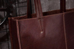 Cool Handmade Leather Mens Tote Bag Cool Messenger Tote Bag Handbag for men