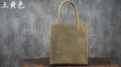 Cool Handmade Leather Mens Tote Bag Cool Messenger Tote Bag Handbag for men