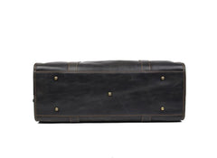 Cool Leather Mens Weekender Bag Shoulder Travel Bag Duffle Bag Coffee luggage Bag for Men