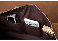 Cool Brown Mens Leather 15 inches Weekender Bag Travel Shoulder Bags Duffle  Luggae Bag for Men - imessengerbags