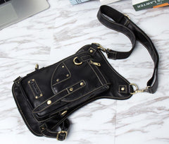 Cool Leather Belt Pouch Mens Chest Bag Backpack Shoulder Bag for Men - imessengerbags