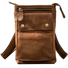 Cool Leather Belt Pouches Mens Waist Bag Shoulder Bag for Men - imessengerbags