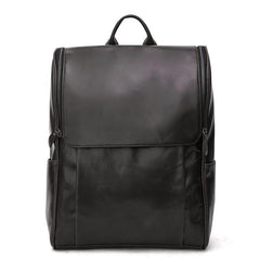 Cool Leather Black Mens Large Brown Backpacks Travel Backpack 14inch Laptop Backpack for Men - imessengerbags