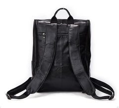 Cool Leather Black Mens Large Brown Backpacks Travel Backpack 14inch Laptop Backpack for Men - imessengerbags