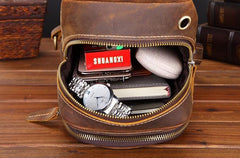 Cool Leather Chest Bag Sling Bag Sling Crossbody Bag Sling Travel Bag Sling Hiking Bags For Men - imessengerbags