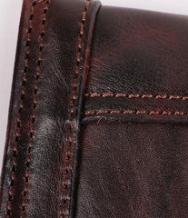 BLACK Coffee MENS LEATHER SLIM ZIPPER CLUTCH WRISTLET PURSE BAG CLUTCH BAG FOR MEN - imessengerbags
