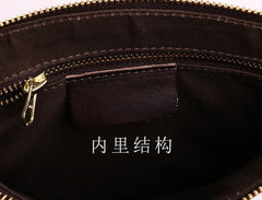 BLACK Coffee MENS LEATHER SLIM ZIPPER CLUTCH WRISTLET PURSE BAG CLUTCH BAG FOR MEN - imessengerbags