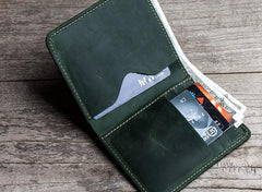Cool Leather Men Slim Small Wallet Bifold Vintage Small Wallet for Men - imessengerbags