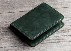 Cool Leather Men Slim Small Wallet Bifold Vintage Small Wallet for Men - imessengerbags
